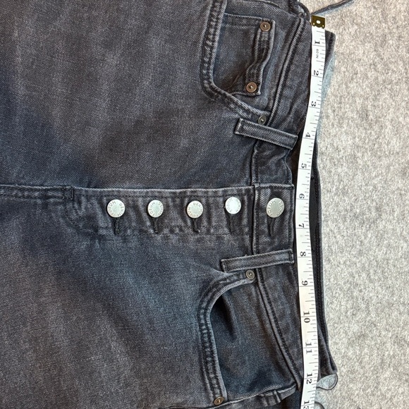 Denim Forum Yoko High Rise Slim Jeans Washed Black Size 26 👖🖤 - Picture 12 of 12